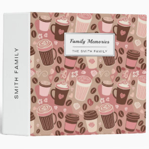 Cozy Coffee Cup Pattern (5) Binder