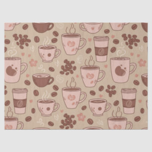 Cozy Coffee Cup Pattern (7) Tissue Paper