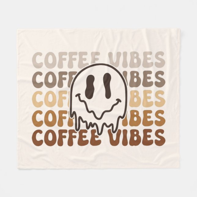 Cozy Coffee Fleece Blanket (Front (Horizontal))