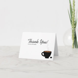 Cozy Coffee Love Thank You Note Card