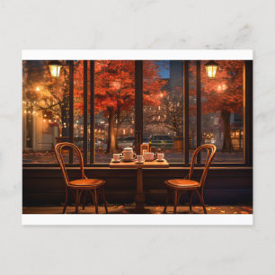 Cozy Coffee Shop Postcard