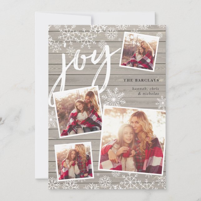 Cozy Collection | Christmas Photo Collage Card (Front)