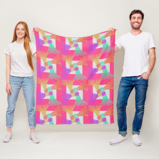 Cozy Colourful Fleece Blanket 50" x 60"