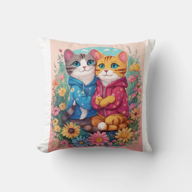 "Cozy Companions: Purr-fect Pillow Pals" (Front)