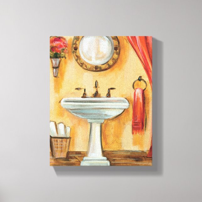 Cozy Contemporary Bathroom Canvas Print (Front)