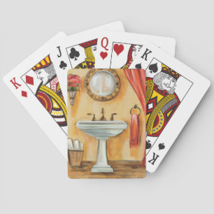 Cozy Contemporary Bathroom Playing Cards
