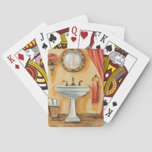 Cozy Contemporary Bathroom Playing Cards