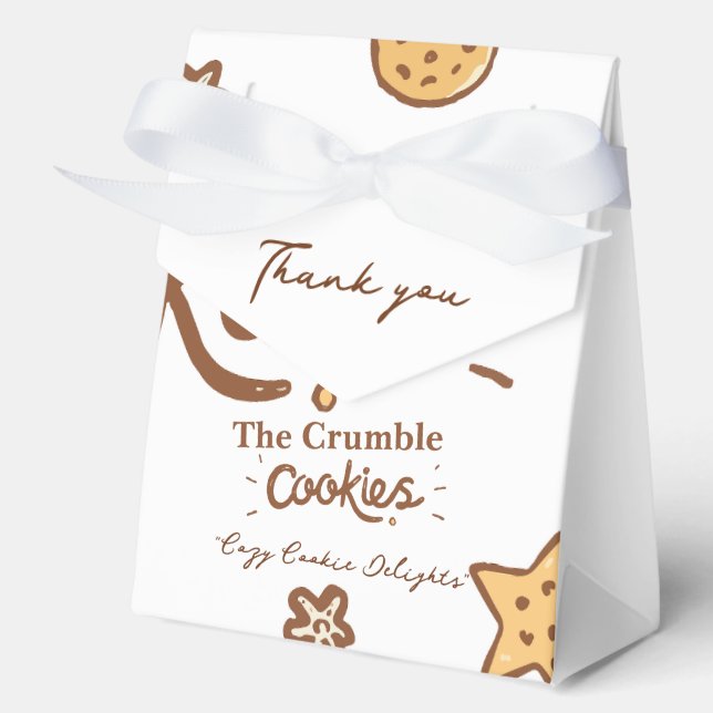 Cozy Cookie Delights  Favor Box (Front)