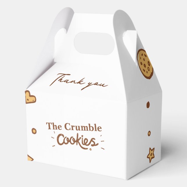 Cozy Cookie Delights  Favour Boxes (Front)