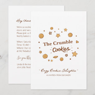 Cozy Cookie Delights  Invitation