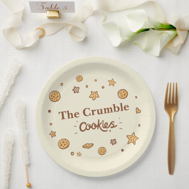 Cozy Cookie Delights Paper Plate (Wedding)