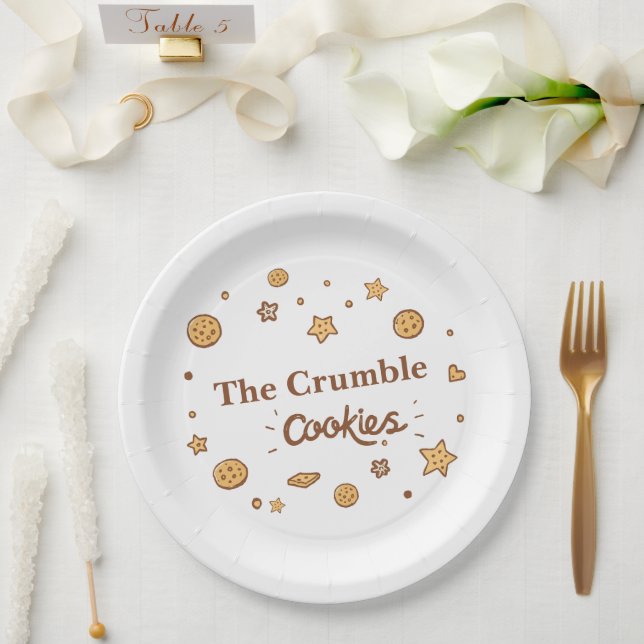Cozy Cookie Delights Paper Plate (Wedding)