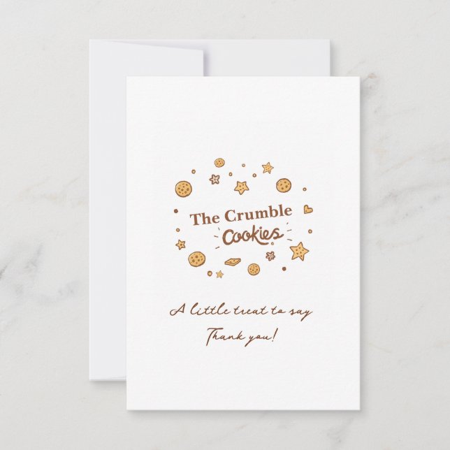 Cozy Cookie Delights  Thank You Card (Front)