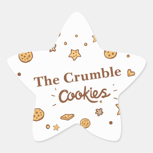 Cozy Cookie Delights (White) Star Sticker (Front)