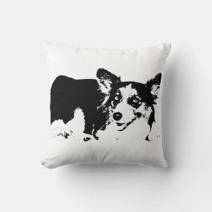 Cozy Corgi, Calm Evening Energy Throw Pillow
