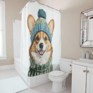 Cozy Corgi in Winter Gear