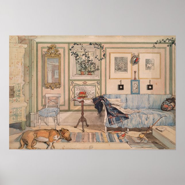 Cozy Corner by Carl Larsson Poster (Front)