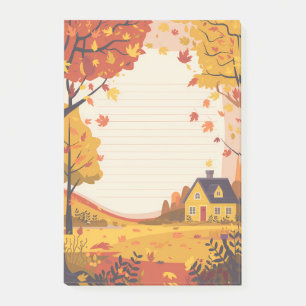 Cozy Cottage & Falling Leaves Post-it Notes