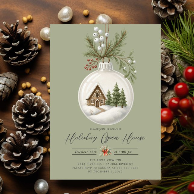 Cozy Cottage Holiday Open House Invite (Creator Uploaded)