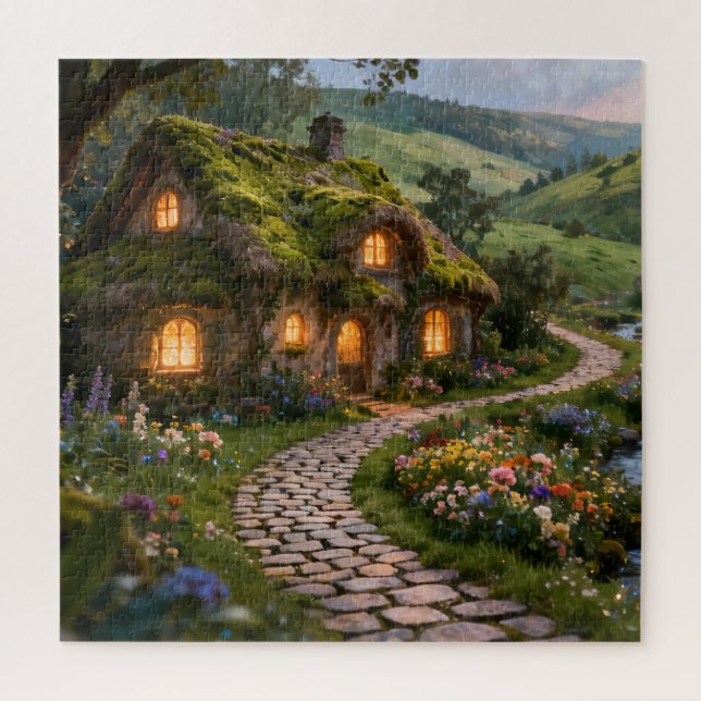 Cozy Cottage Path Jigsaw Puzzle (Vertical)