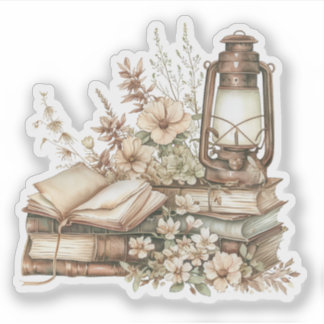Cozy Cottagecore Books and Pretty Flowers