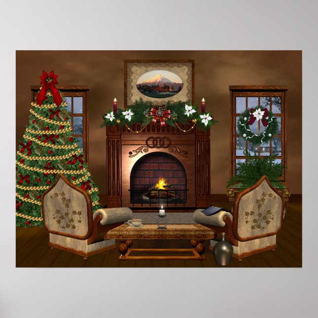 Cozy Country Christmas Poster (Front)