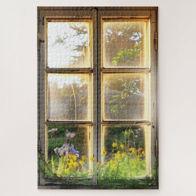 Cozy Countryside Window View Jigsaw Puzzle (Vertical)