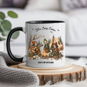 Cozy Coven Skeleton Witches Collection - Camping Mug