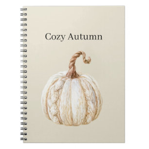 Cozy Cream Pumpkin Notebook