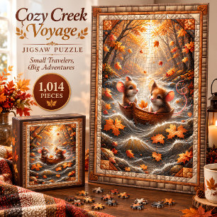 Cozy Creek Voyage Mice 1,014 Piece Jigsaw Puzzle