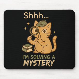Cozy Crime Club Mystery Reader Bookish Sleuth Gift Mouse Pad