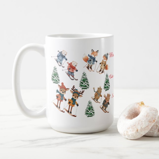 Cozy Critters Skiing Mug (With Donut)