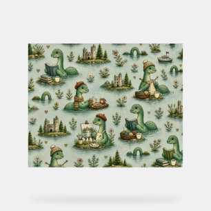 Cozy Cryptids Nessie Loch Ness Monster hobbies  Acrylic Sign