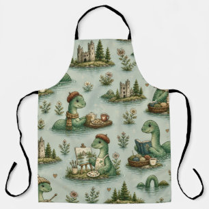 Cozy Cryptids Nessie Loch Ness Monster hobbies  Apron