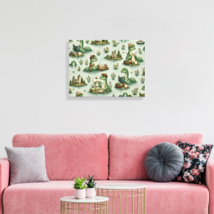 Cozy Cryptids Nessie Loch Ness Monster hobbies  Canvas Print