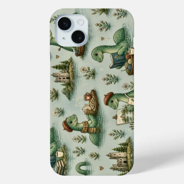Cozy Cryptids Nessie Loch Ness Monster hobbies  Case-Mate iPhone Case (Back)