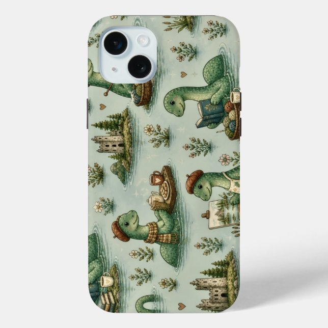 Cozy Cryptids Nessie Loch Ness Monster hobbies  Case-Mate iPhone Case (Back)