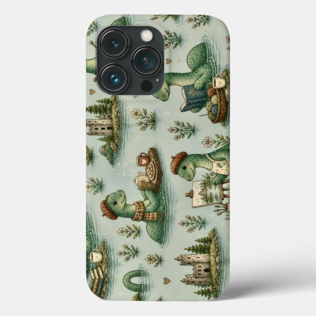 Cozy Cryptids Nessie Loch Ness Monster hobbies  Case-Mate iPhone Case (Back)