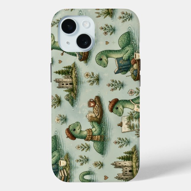 Cozy Cryptids Nessie Loch Ness Monster hobbies  Case-Mate iPhone Case (Back)