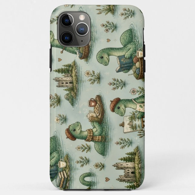 Cozy Cryptids Nessie Loch Ness Monster hobbies  Case-Mate iPhone Case (Back)