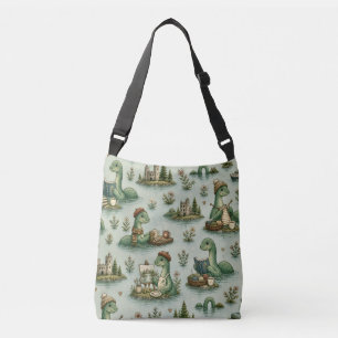 Cozy Cryptids Nessie Loch Ness Monster hobbies Crossbody Bag