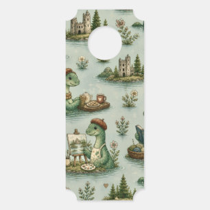 Cozy Cryptids Nessie Loch Ness Monster hobbies Door Hanger