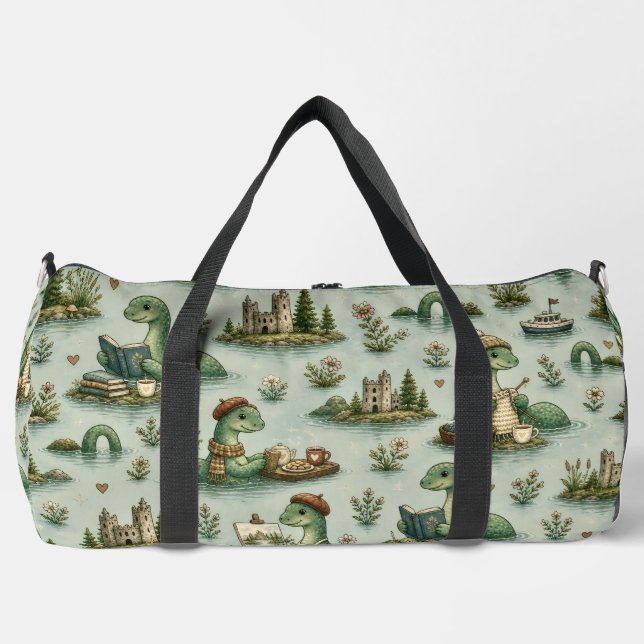 Cozy Cryptids Nessie Loch Ness Monster hobbies  Duffle Bag (Front)