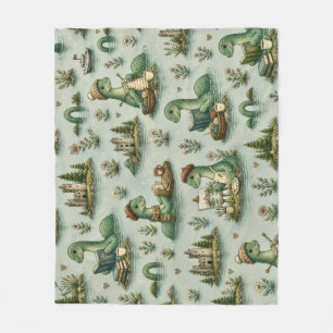 Cozy Cryptids Nessie Loch Ness Monster hobbies Fleece Blanket