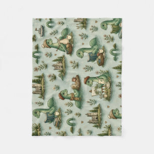 Cozy Cryptids Nessie Loch Ness Monster hobbies Fleece Blanket