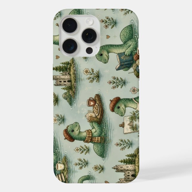 Cozy Cryptids Nessie Loch Ness Monster hobbies  iPhone Case (Back)