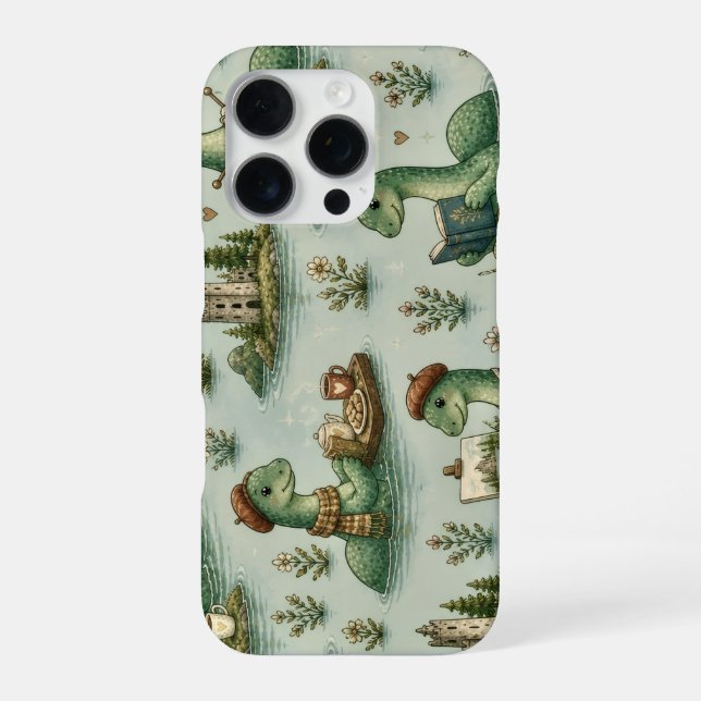 Cozy Cryptids Nessie Loch Ness Monster hobbies  iPhone Case (Back)