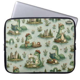Cozy Cryptids Nessie Loch Ness Monster hobbies Laptop Sleeve