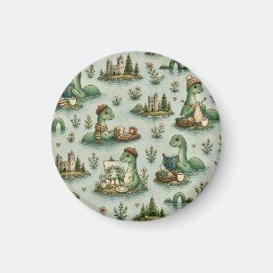 Cozy Cryptids Nessie Loch Ness Monster hobbies Magnet