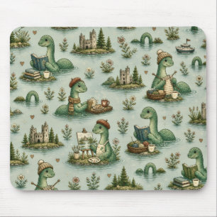 Cozy Cryptids Nessie Loch Ness Monster hobbies Mouse Pad